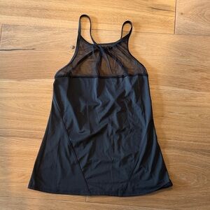 Black Mesh Women's Tank Top